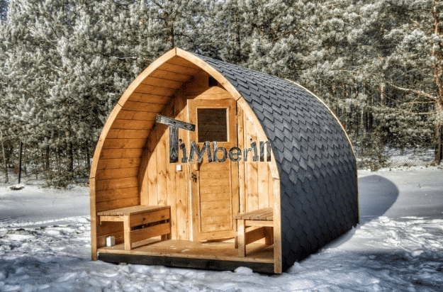 Sauna Igloo zimą