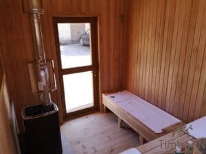 Nowoczesna Sauna Ogrodowa Z Przedsionkiem Mini (16)