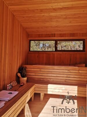 Nowoczesna Sauna Ogrodowa Z Przedsionkiem Mini (3)