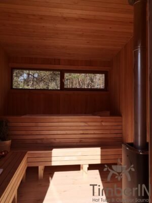 Nowoczesna Sauna Ogrodowa Z Przedsionkiem Mini (42)