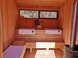 Nowoczesna Sauna Ogrodowa Z Przedsionkiem Mini (44)