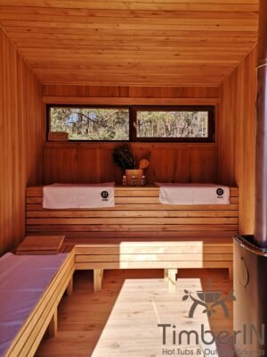Nowoczesna Sauna Ogrodowa Z Przedsionkiem Mini (45)