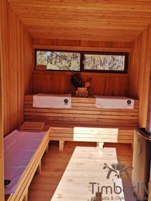 Nowoczesna Sauna Ogrodowa Z Przedsionkiem Mini (6)