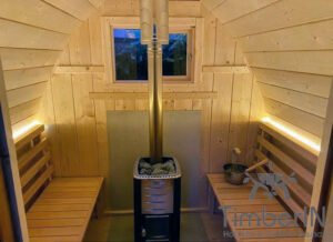 Sauna Ogrodowa Drewniana DIY Elektryczna Opalana Drewnem IGLU (1)