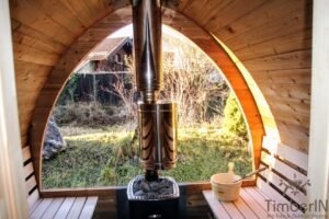 Sauna Ogrodowa Drewniana DIY Elektryczna Opalana Drewnem IGLU (3)