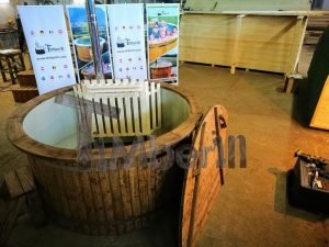 Wood Fired Hot Tub With Polypropylene Lining Vintage Decoration (2)