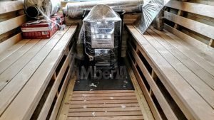 Mobile Outdoor Sauna On Wheels Harvia Wood Burner (17)