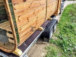 Mobile Rectangular Outdoor Sauna On Wheels Trailer (26)