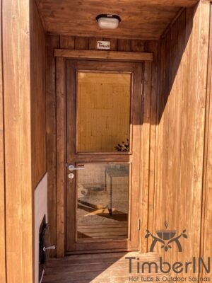 Nowoczesna Sauna Ogrodowa Z Przedsionkiem (6)