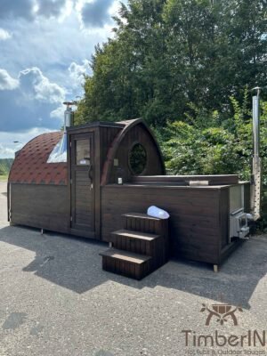 Sauna Igloo 2 W 1 Z Wanną Z Hydromasażem Z Włókna Szklanego (1)