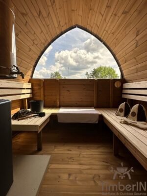 Sauna Igloo 2 W 1 Z Wanną Z Hydromasażem Z Włókna Szklanego (2)